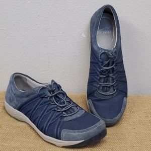 Dansko Women's Honor Blue Suede Athletic Oxford